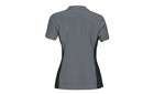 Polo T-Shirt with logo in grey/black Lady